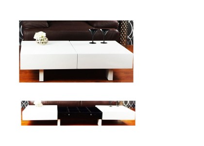 High Gloss Rectangular Coffee Table